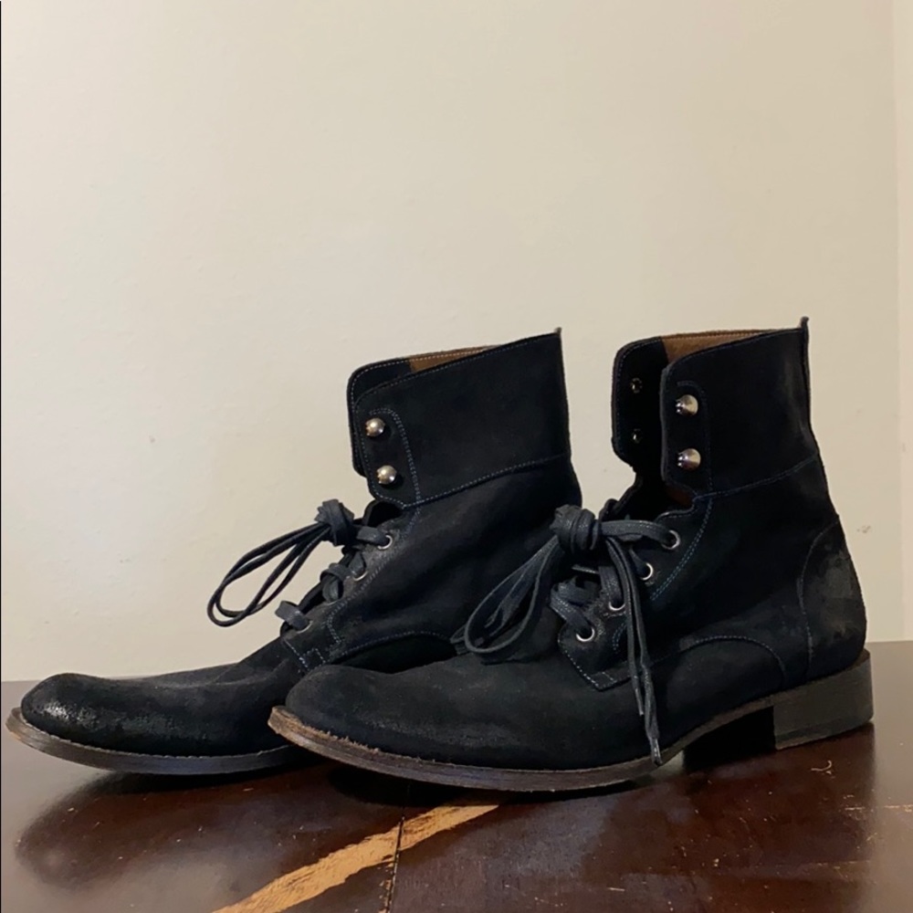 John Varvatos suede six ‘o’ six converitable boots